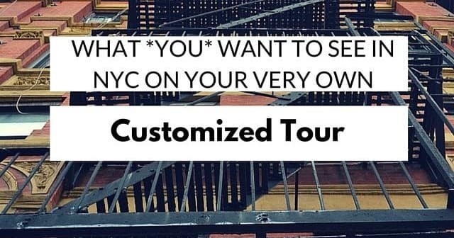 Customized private NYC tour showing fire escapes and urban views