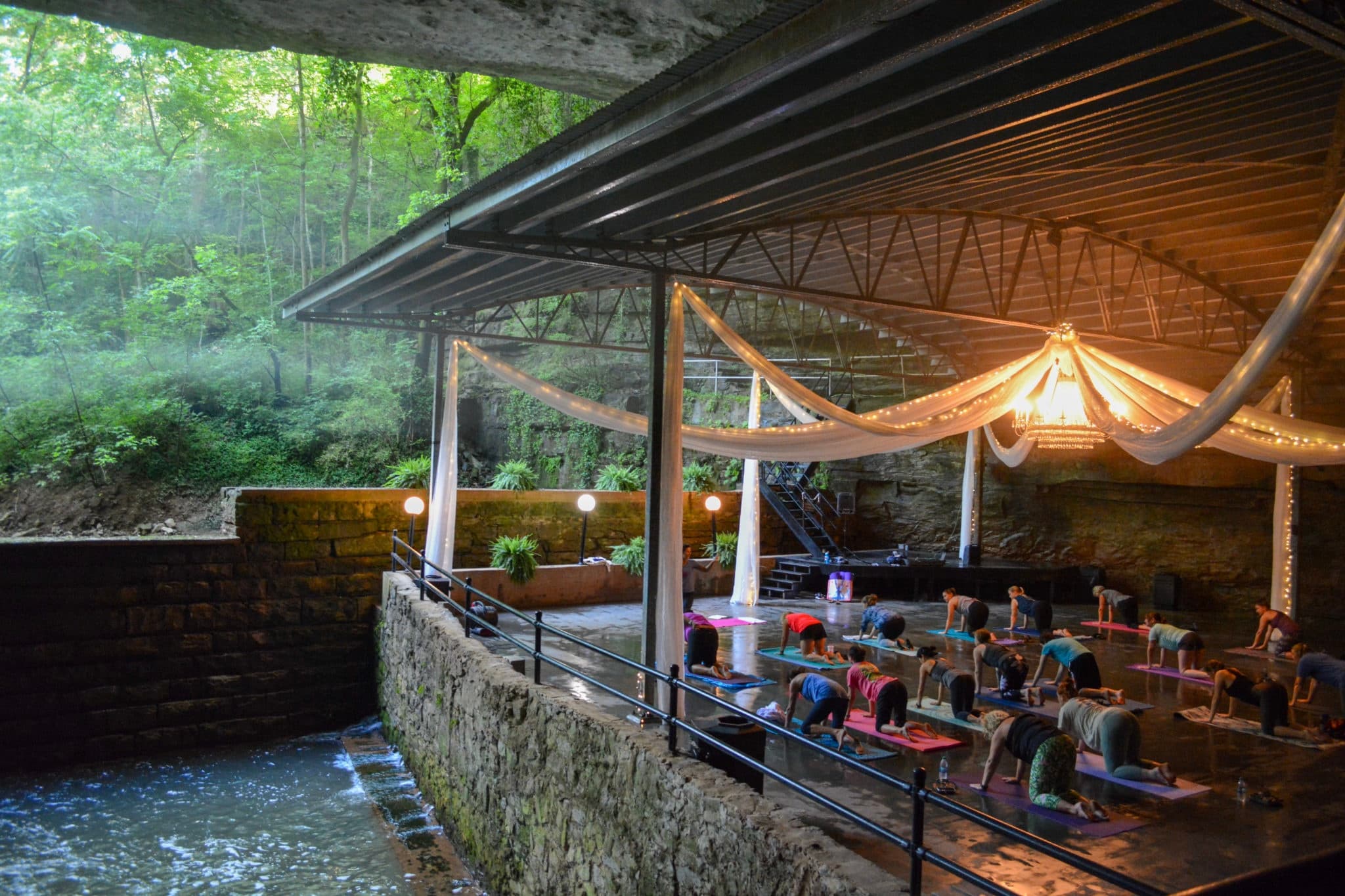 Unwind with Outdoor Yoga at Lost River Cave in Bowling Green, Kentucky