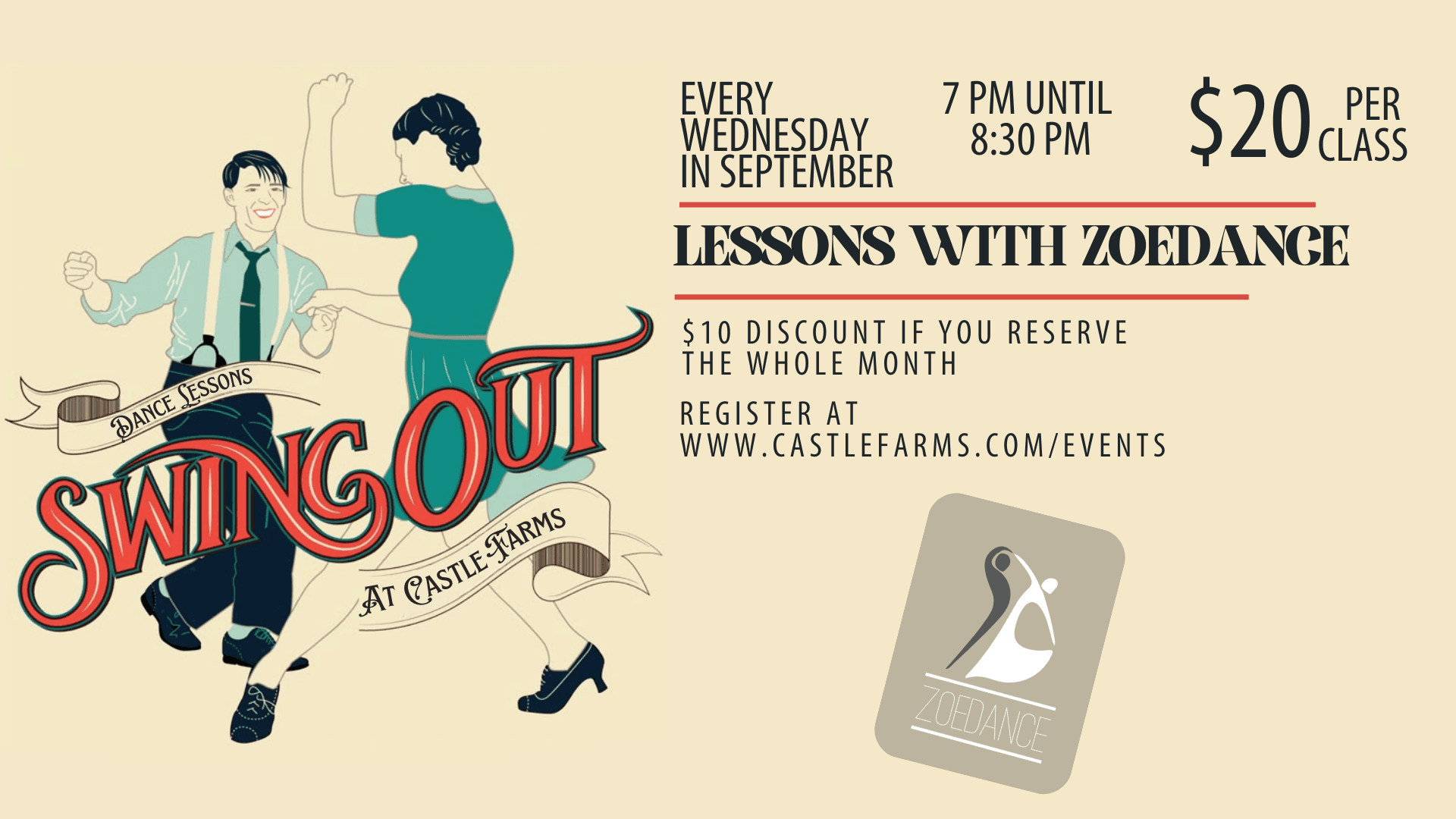 Swing Dance Classes at Castle Farms in Charlevoix