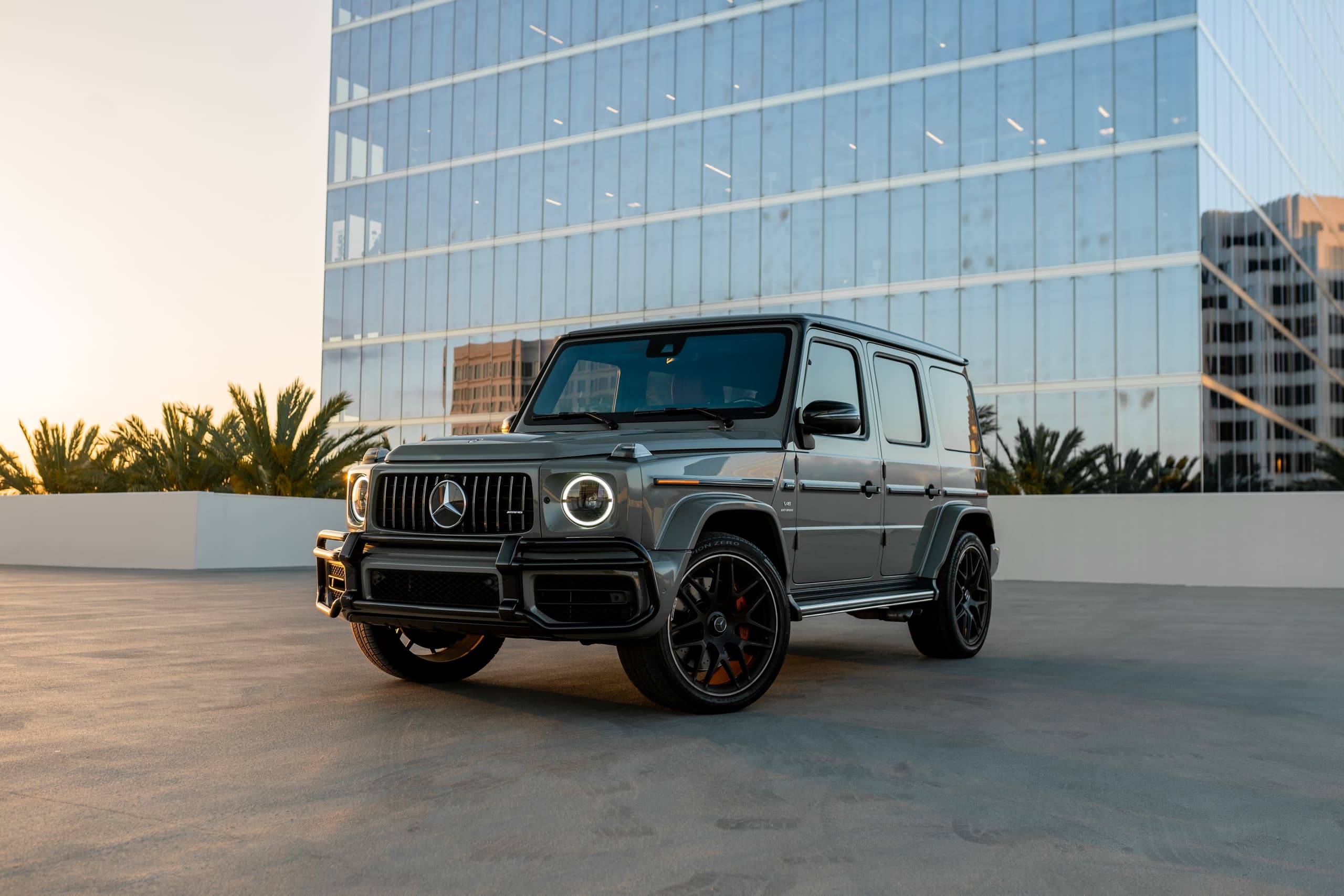 Drive the Arabian Grey Mercedes G63 AMG in Huntington Beach