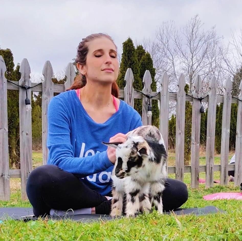 Baby Goat Yoga and Bottle Feeding Near Pennington NJ