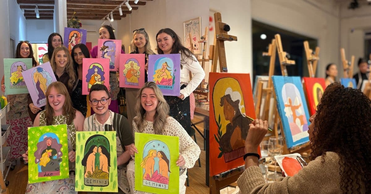 Paint Your Zodiac: Tarot, Wine & Guided Painting in Gràcia, Barcelona photo 3