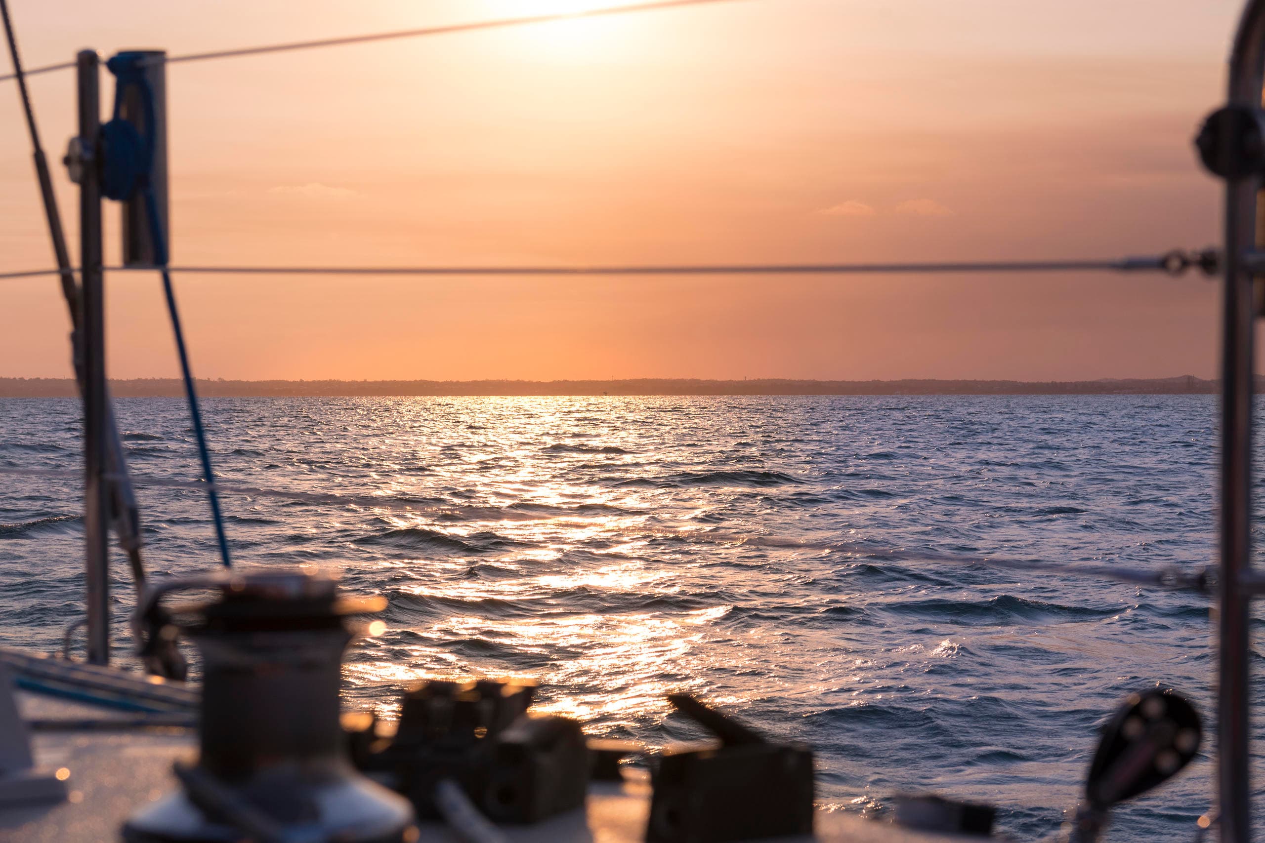 Sunset Sailing on Moreton Bay with Aria Cruises