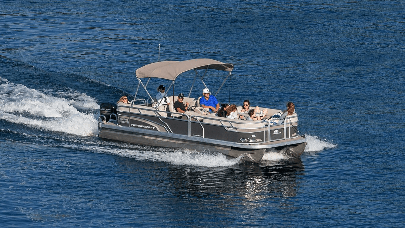 Duck NC 12 Passenger Pontoon Rental: Family-Friendly Soundside Cruises from Kitty Hawk photo 1