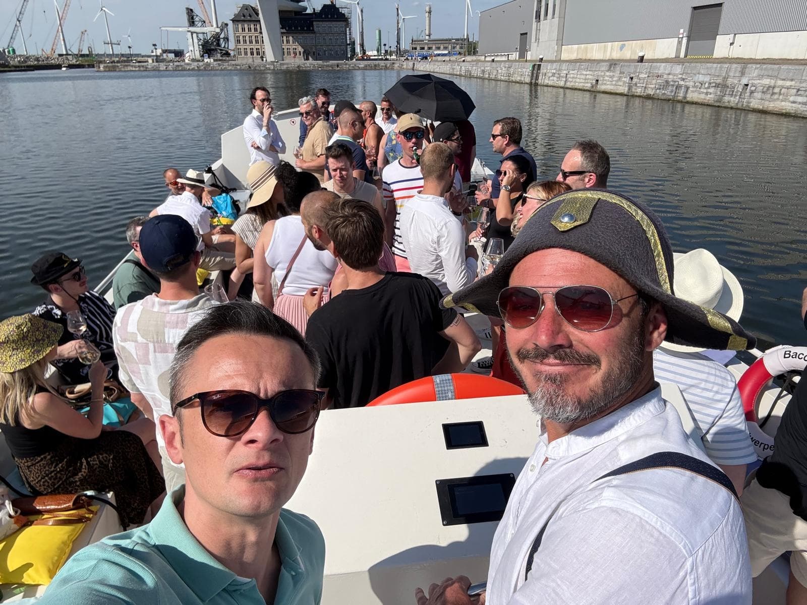 Private Electric Boat Cruise in Antwerp's Old Harbour for Bachelor & Bachelorette Parties photo 3