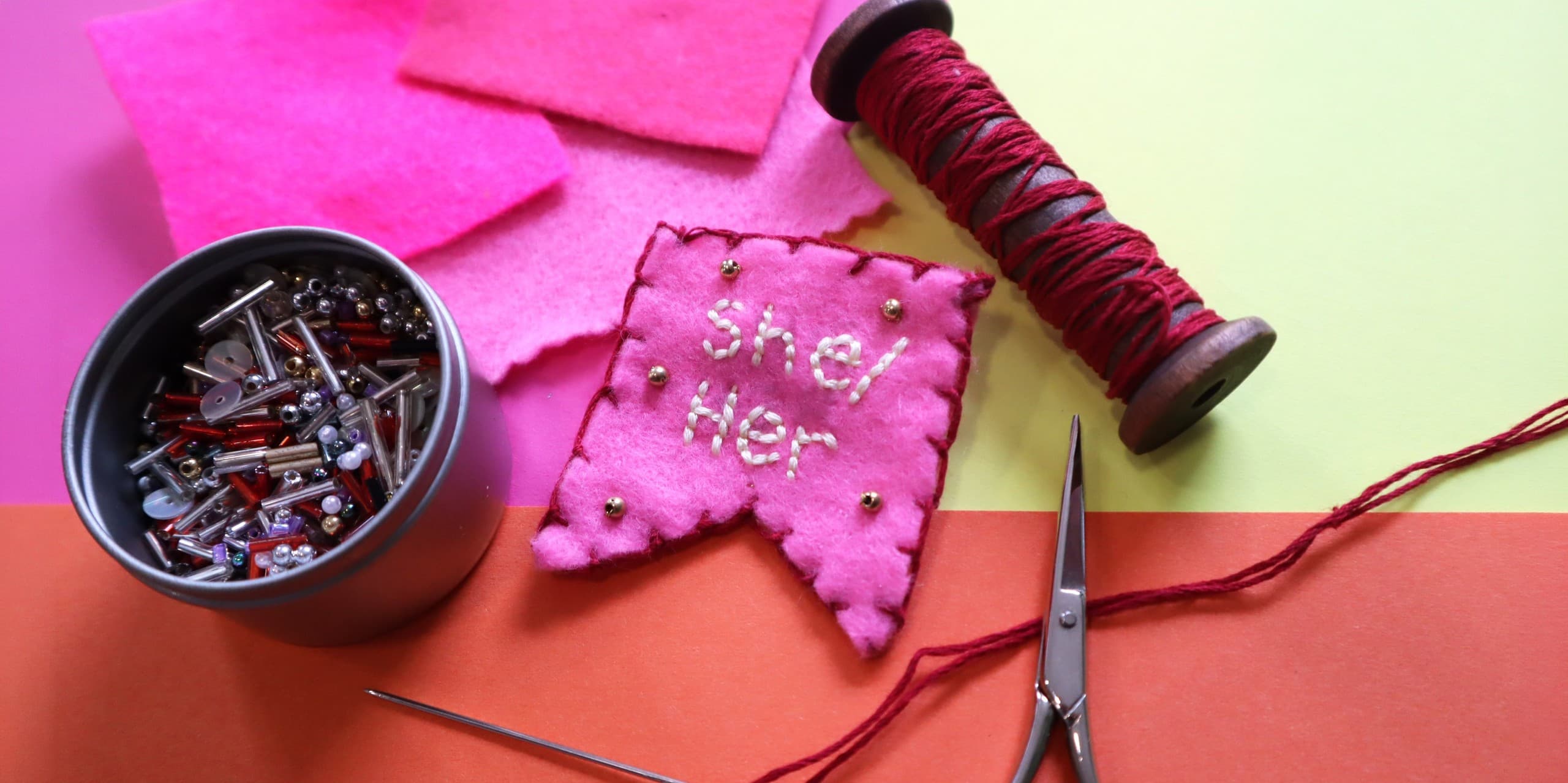 Nottingham Pride Felt Badge Workshop — Make a Rainbow Felt Brooch (24–26 July) photo 2