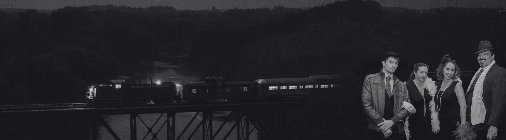 Board the Mystery Express: 1930s Rum Runner Speakeasy Train in Waterloo