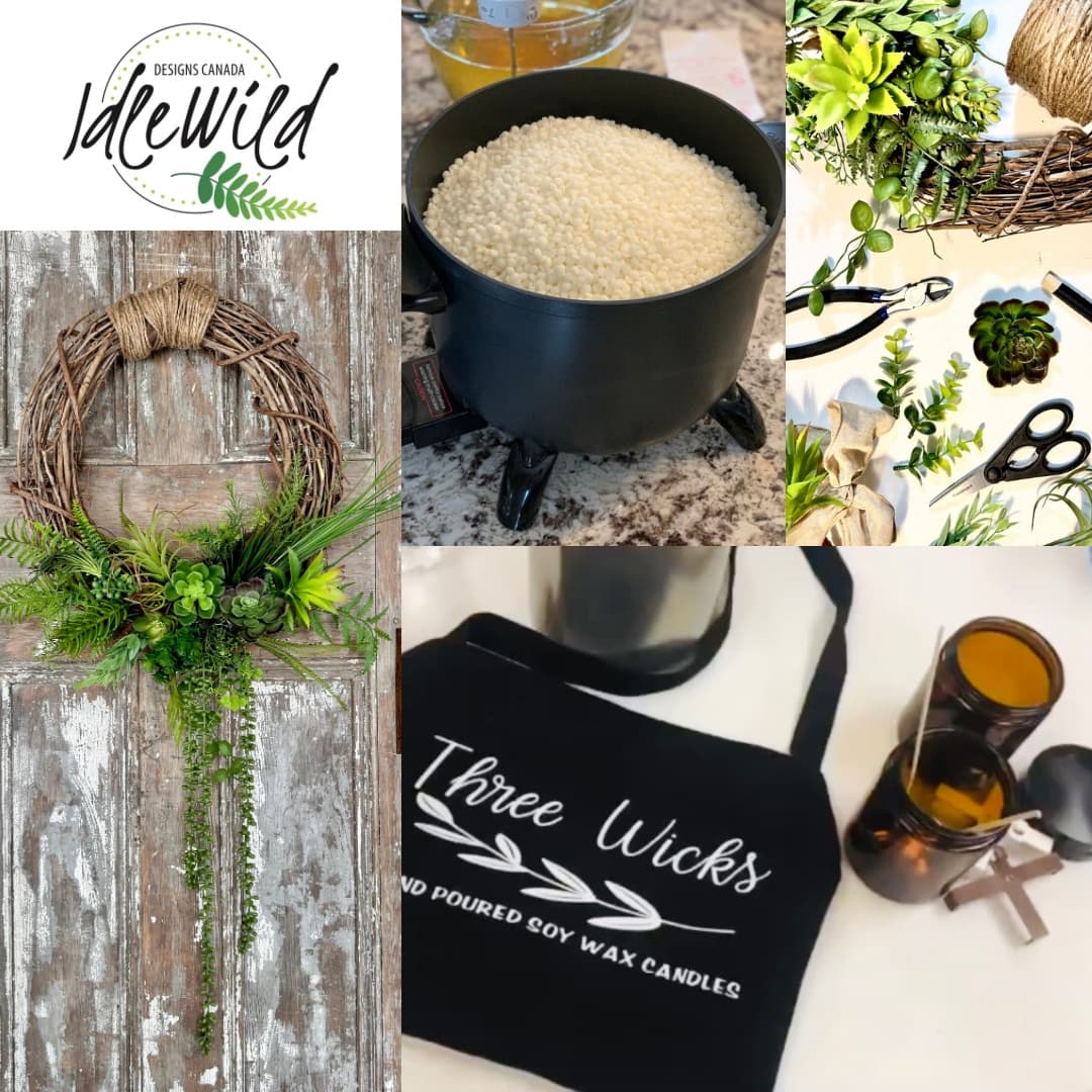 Hand-Pour and Craft: Spring Candle and Wreath Workshop at Parkwood Estate