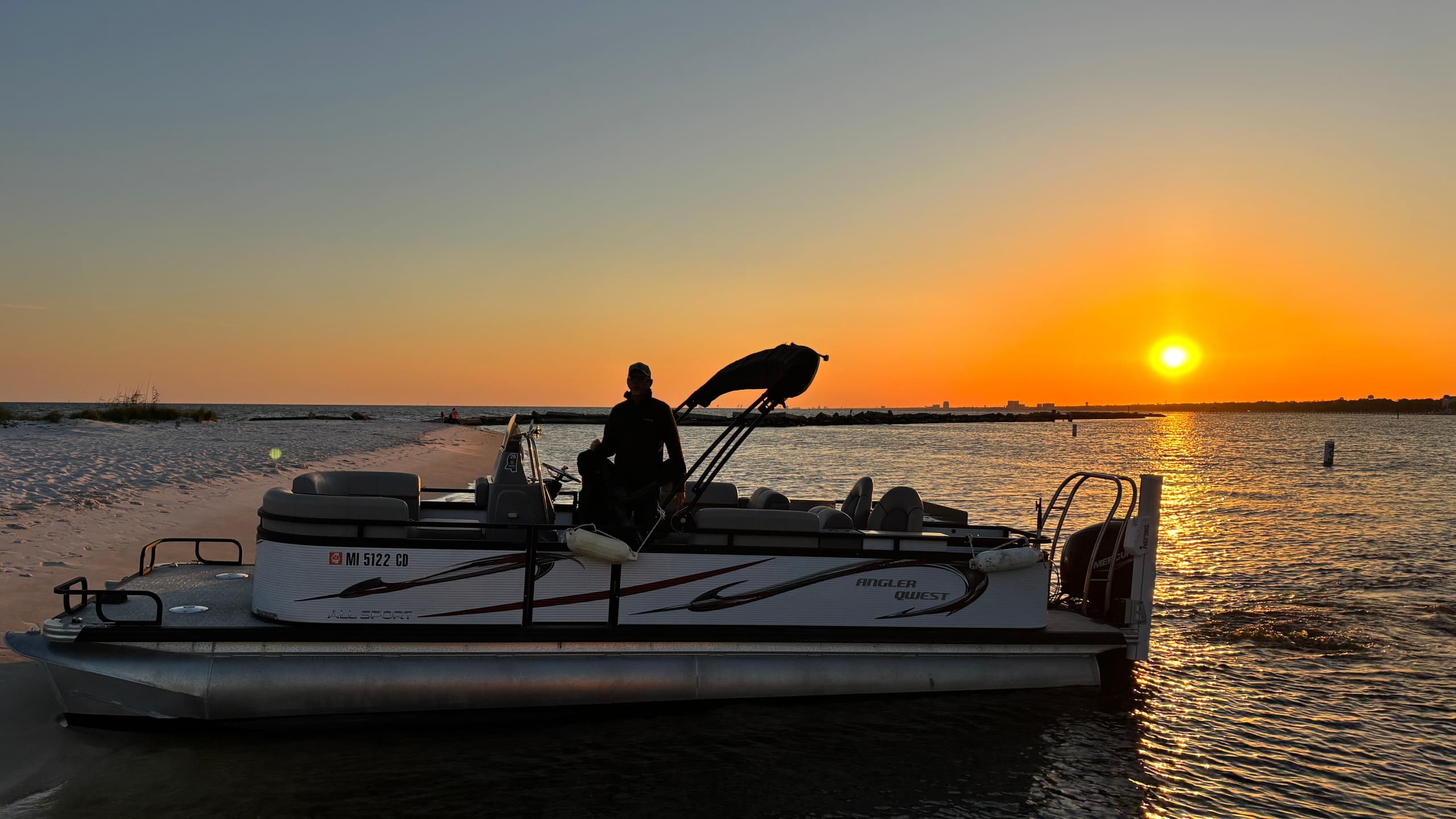 Sunset Pontoon Cruise with Biloxi Boat Tours in Mississippi