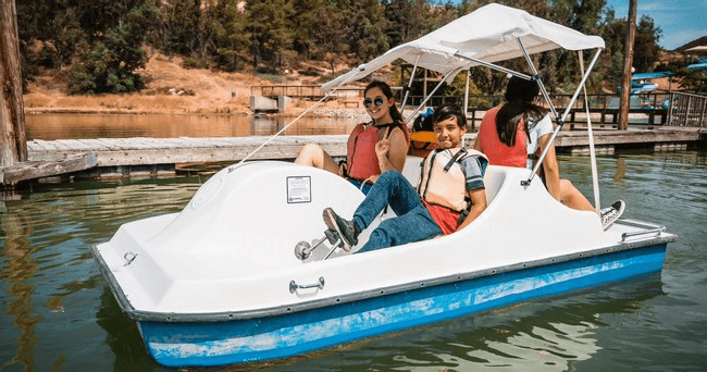 Family Pedal Boat Tour at Yucaipa Regional Park by Pedal Port