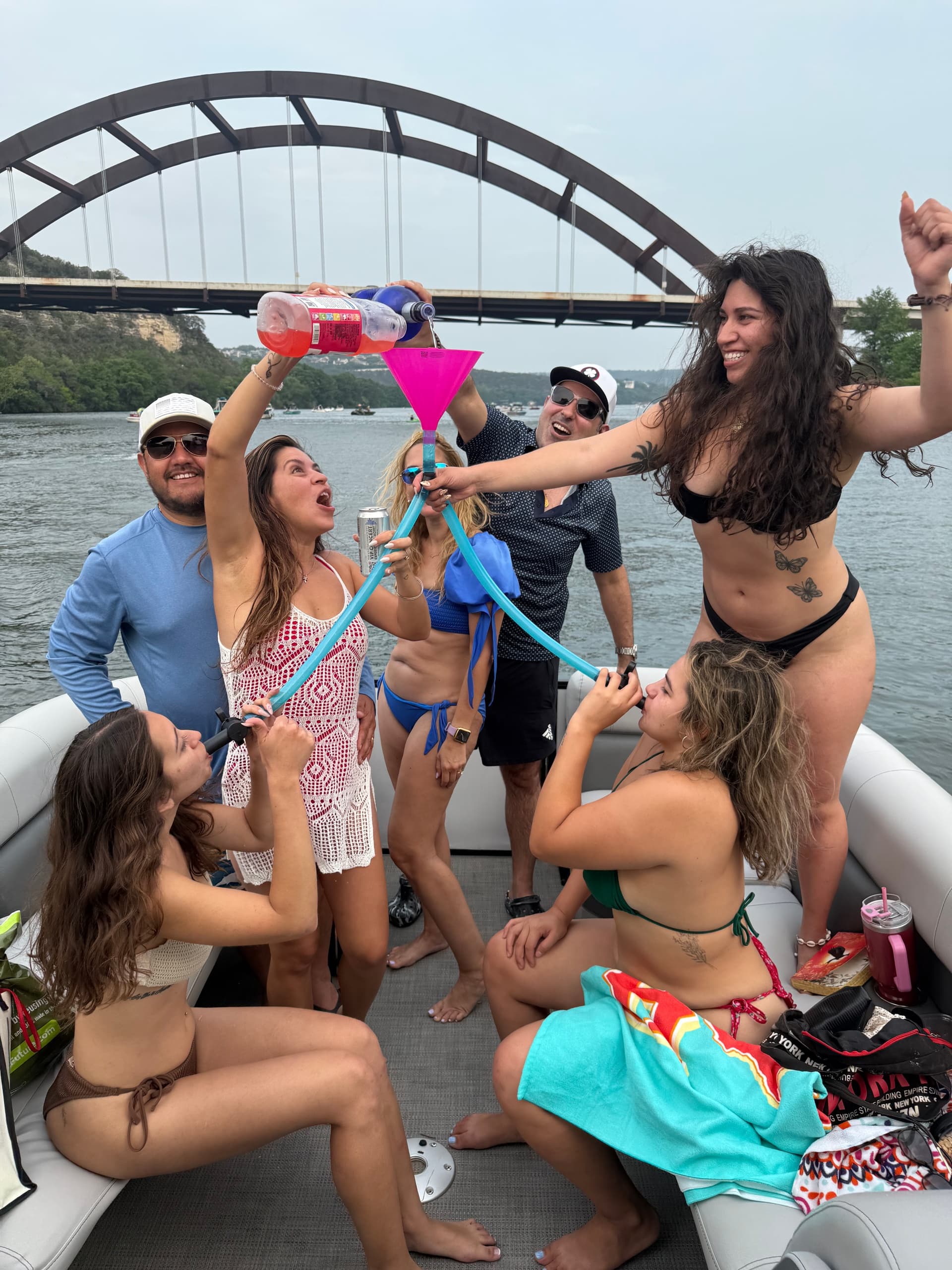 Double Decker Pontoon with Slide on Lake Austin: Party, Swim, and Sunset Cruises photo 4