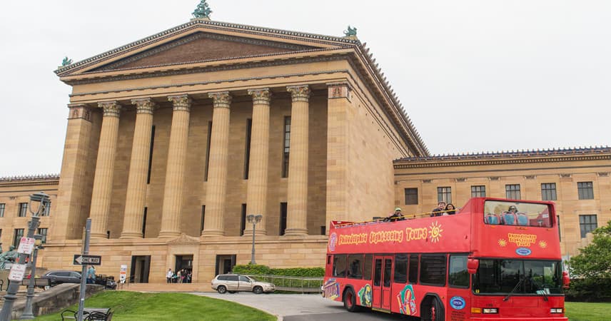 See Philadelphia in a Day: Hop-on Hop-off Bus Tour (26 Stops, Day & Night)