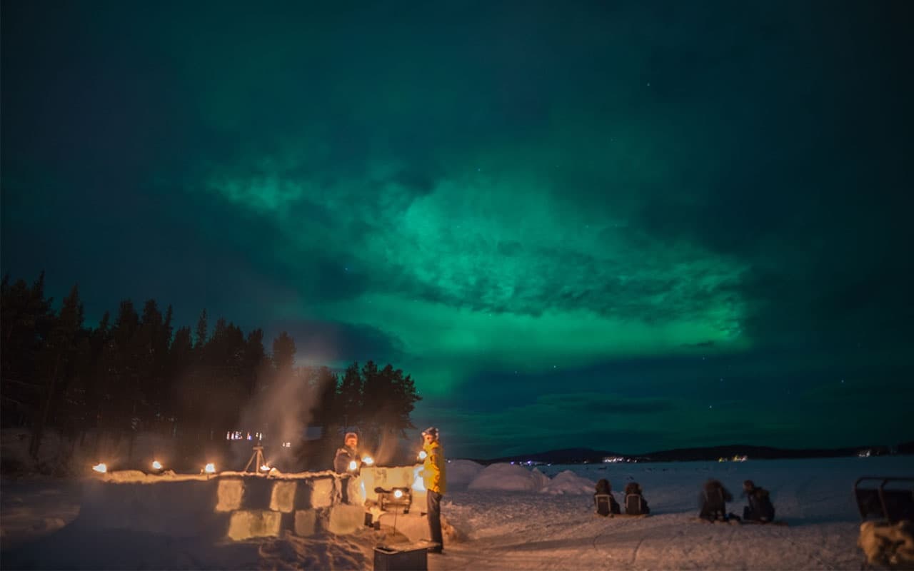 Northern Lights and Arctic Nights with Kiruna Guidetur in Kiruna