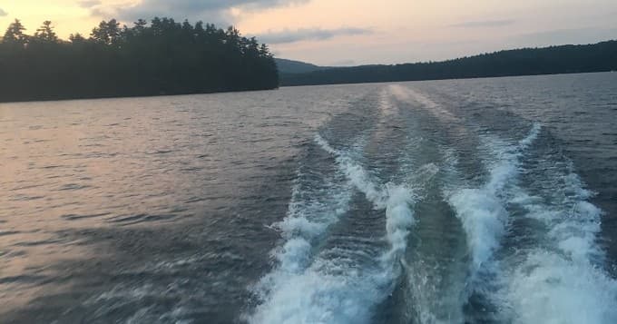 Water Activities with Pettingil Boat at Sebago Lake