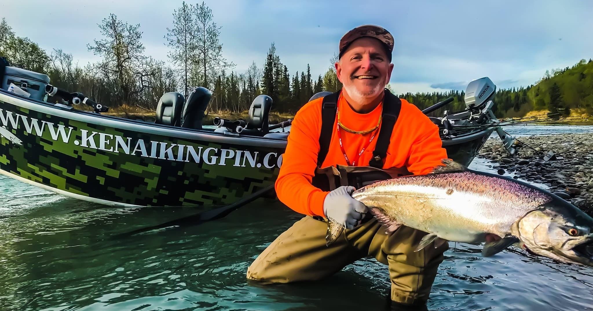 Fishing in Eagle River, Alaska