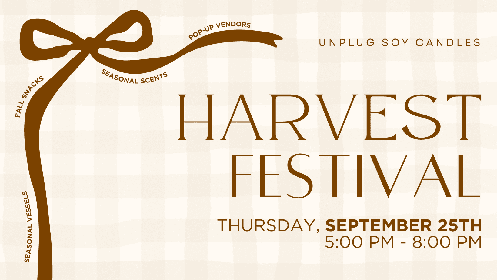 Harvest Festival at Unplug Soy Candles in Fishers, IN