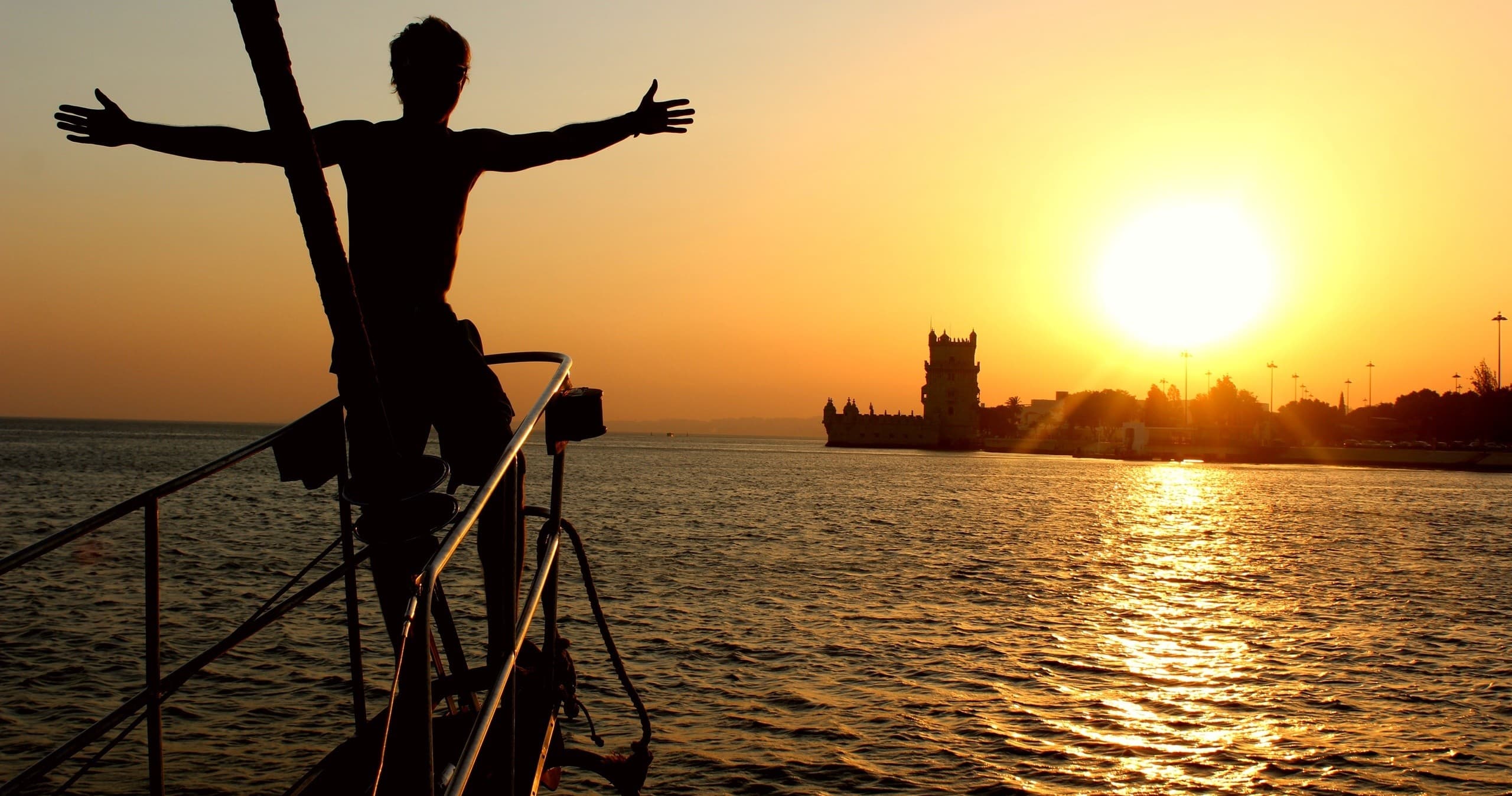 Water Activities: Sunset Vintage Sailboat Tour in Lisbon