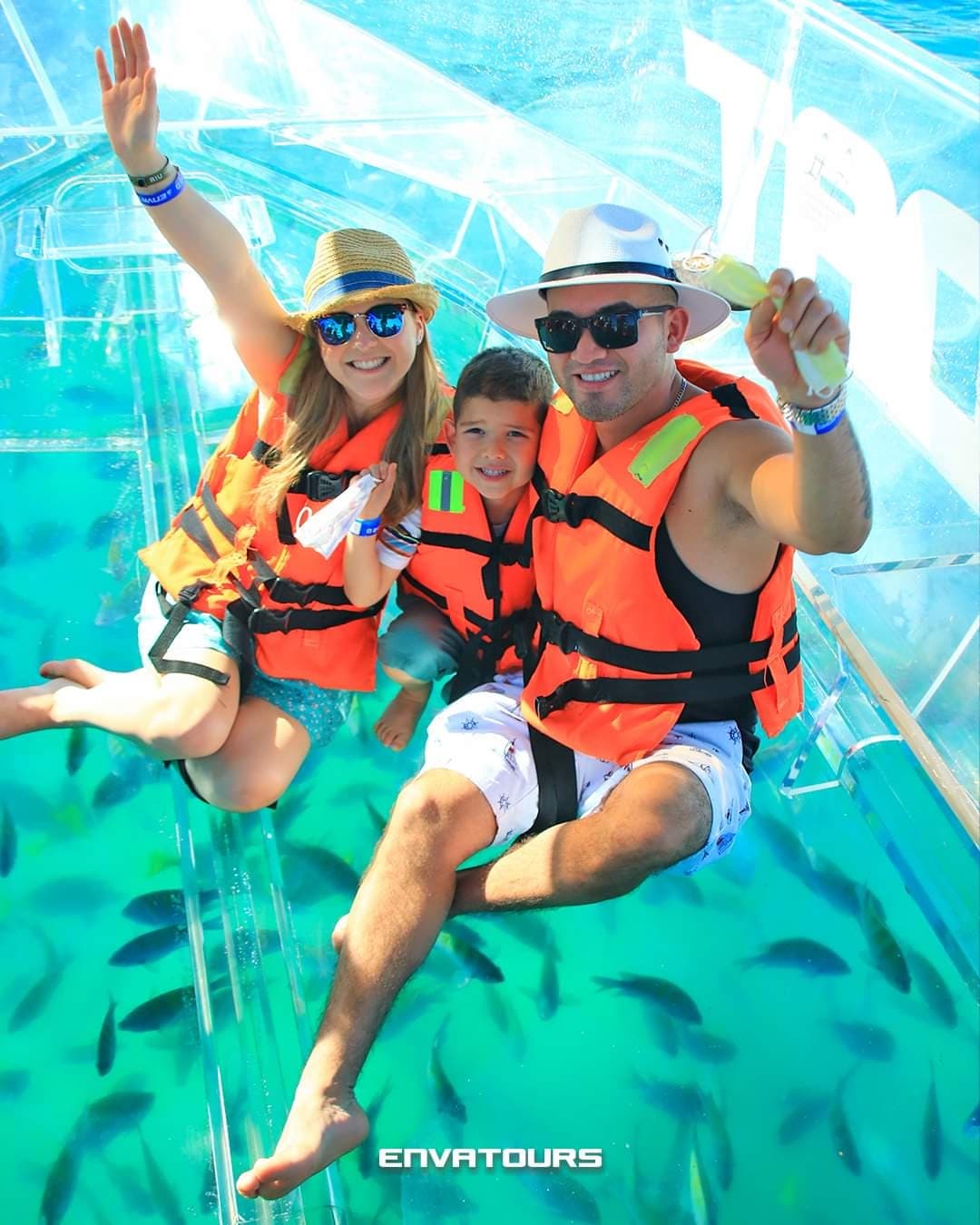 Transparent Boat Adventure in Isla Mujeres, Mexico
