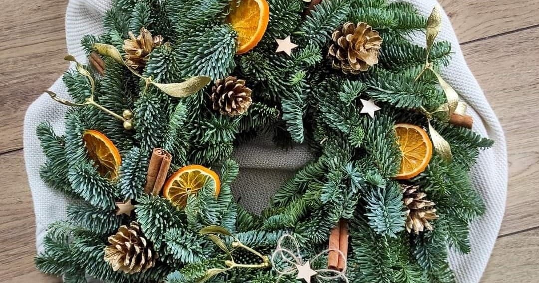 Holiday Evergreen Wreath Workshop with Candle Making and Animal Cuddles in Dresher, PA photo 1