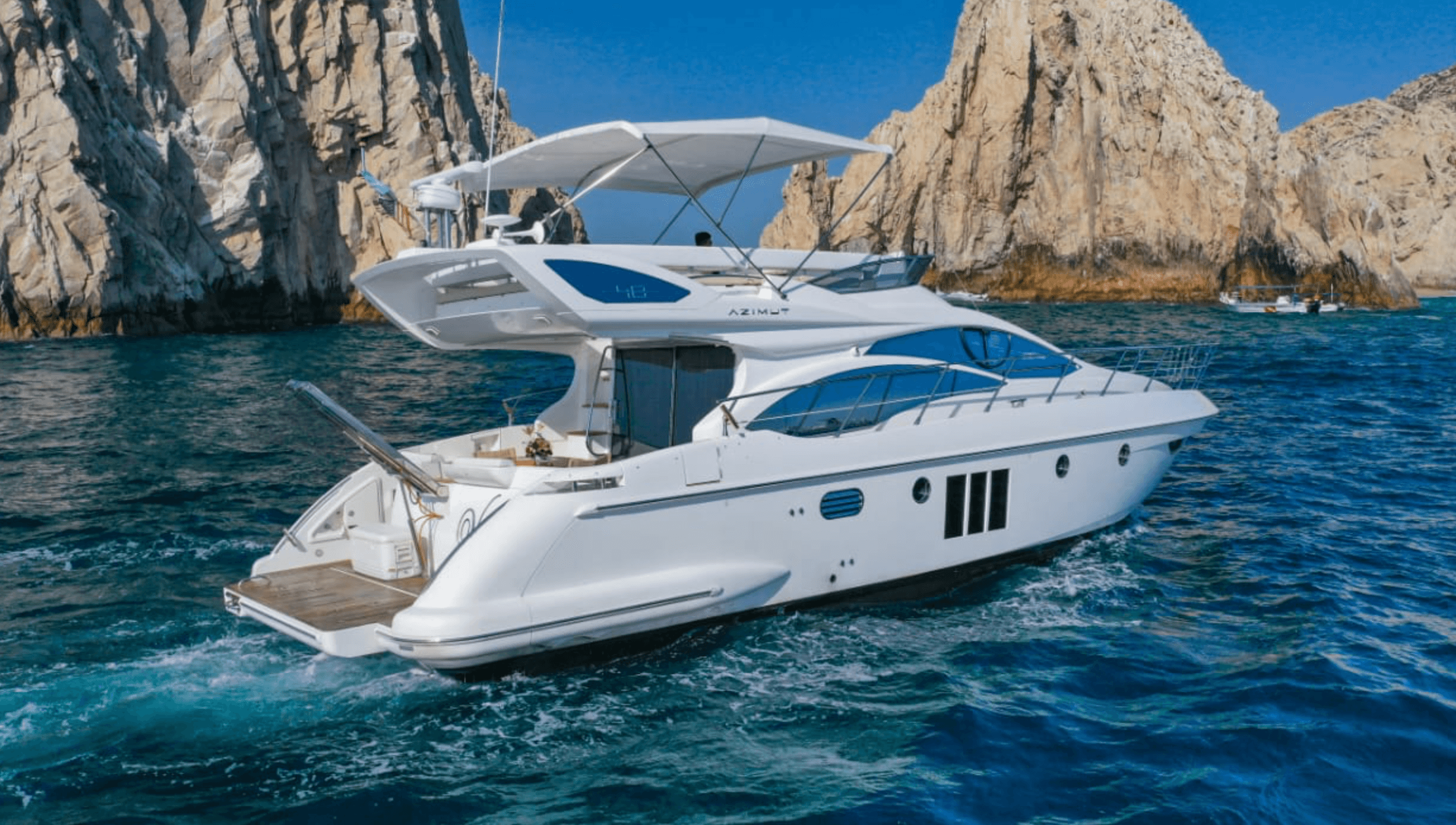 Water Activities with 50 Foot Azimut in Cabo by Sea