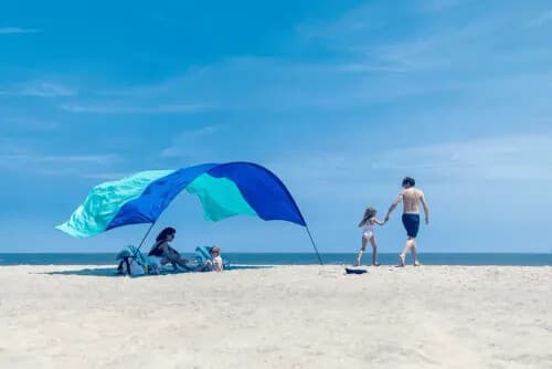 Shibumi Shade Mini: Fast, Wind-Powered Beach Shelter for Port Aransas