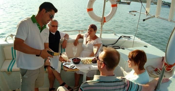 Water Activities: Champagne Sunset Cruise at Alvor Boat Trips