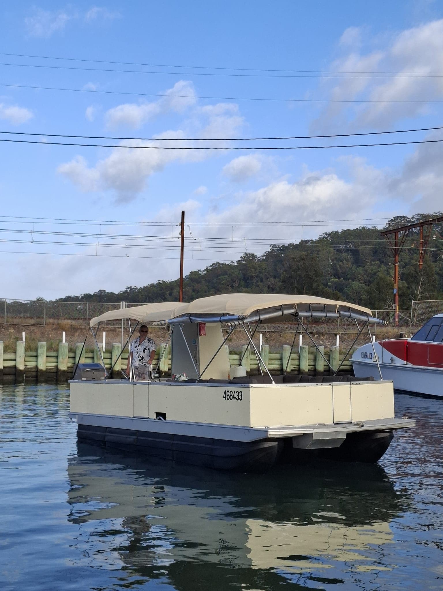 Full-Day Pontoon Hire on The Sandy — Brooklyn NSW Luxury Boat Charter