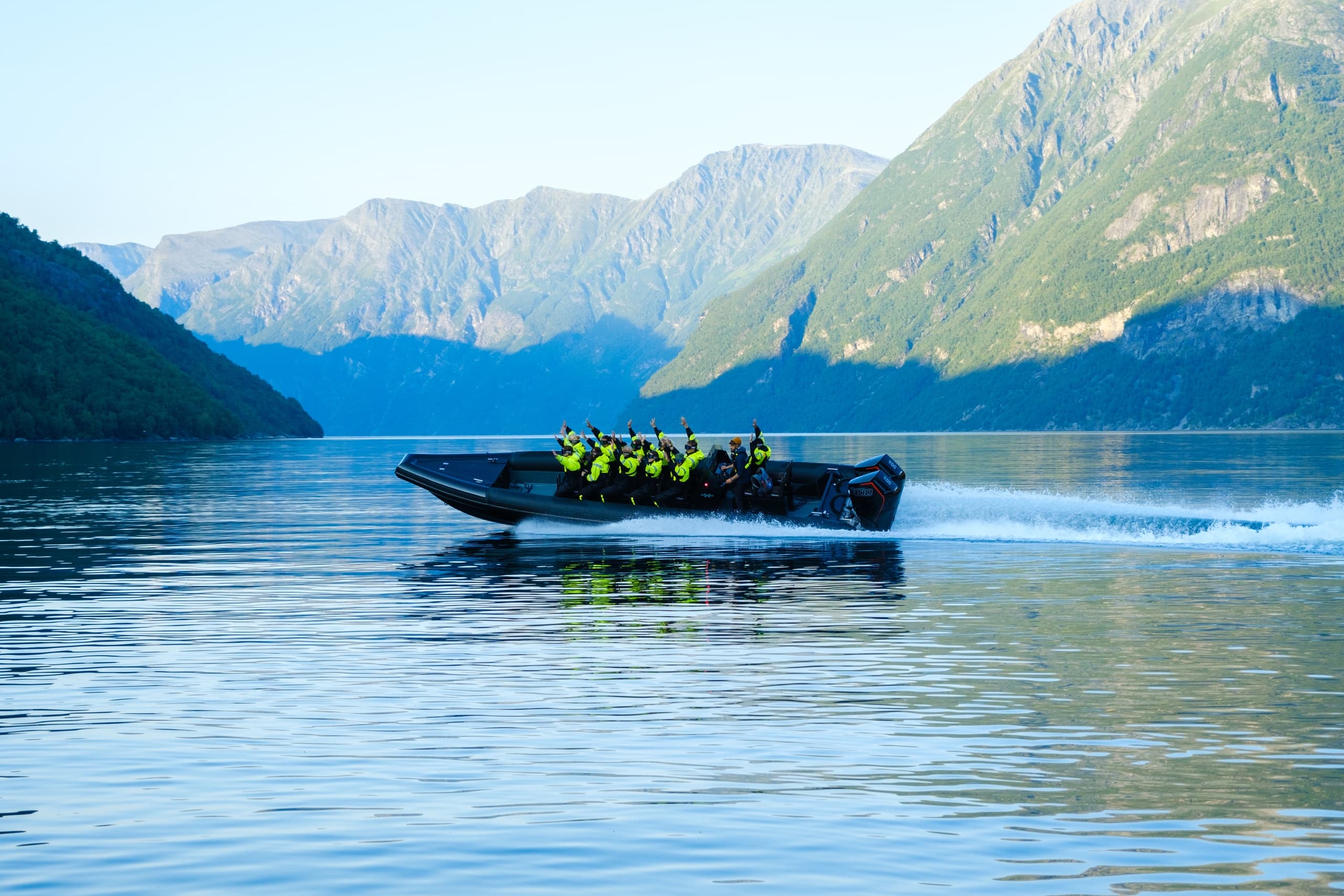 Thrilling RIB Boat Safari to Norway’s Geirangerfjord from Hellesylt