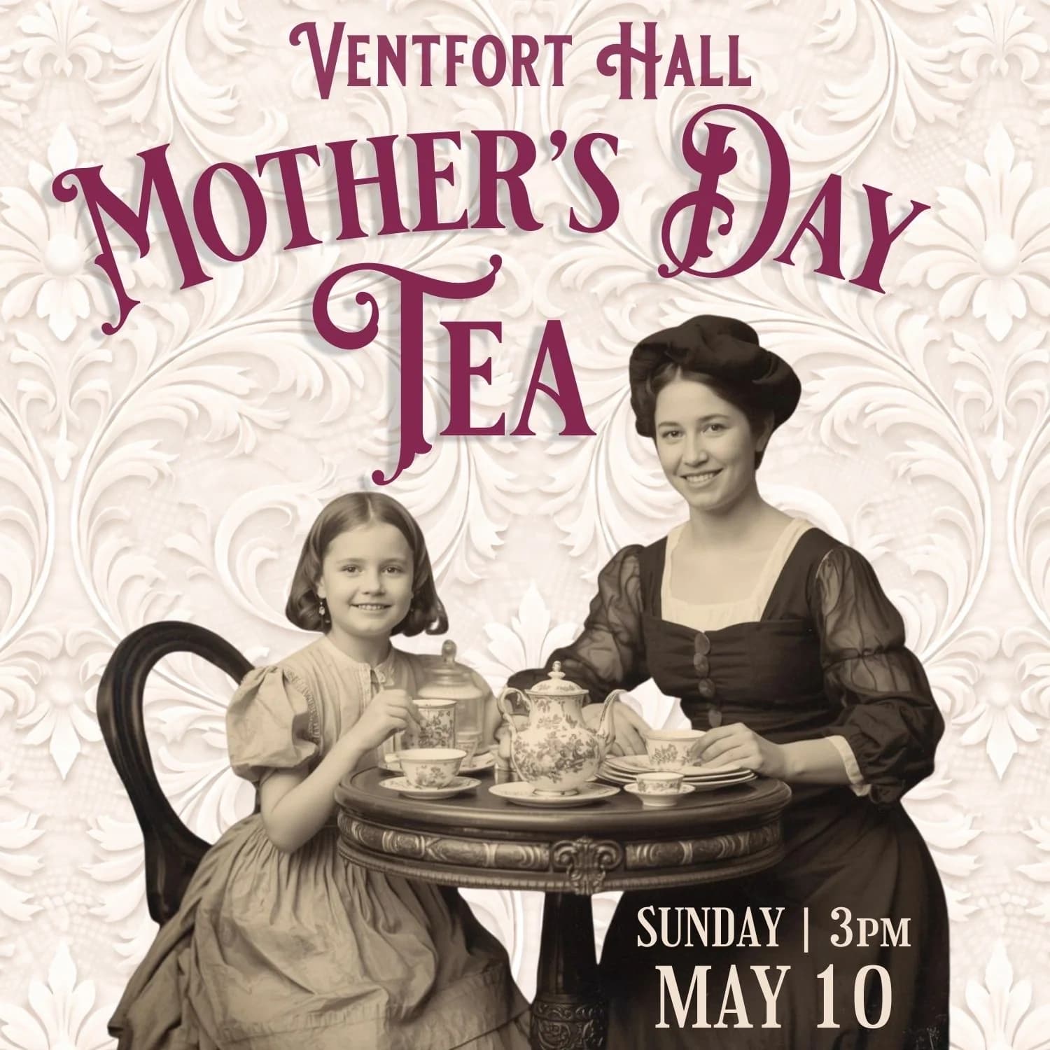 Victorian Mother's Day Tea at Ventfort Hall: Gilded Age Tea Service in Lenox, MA