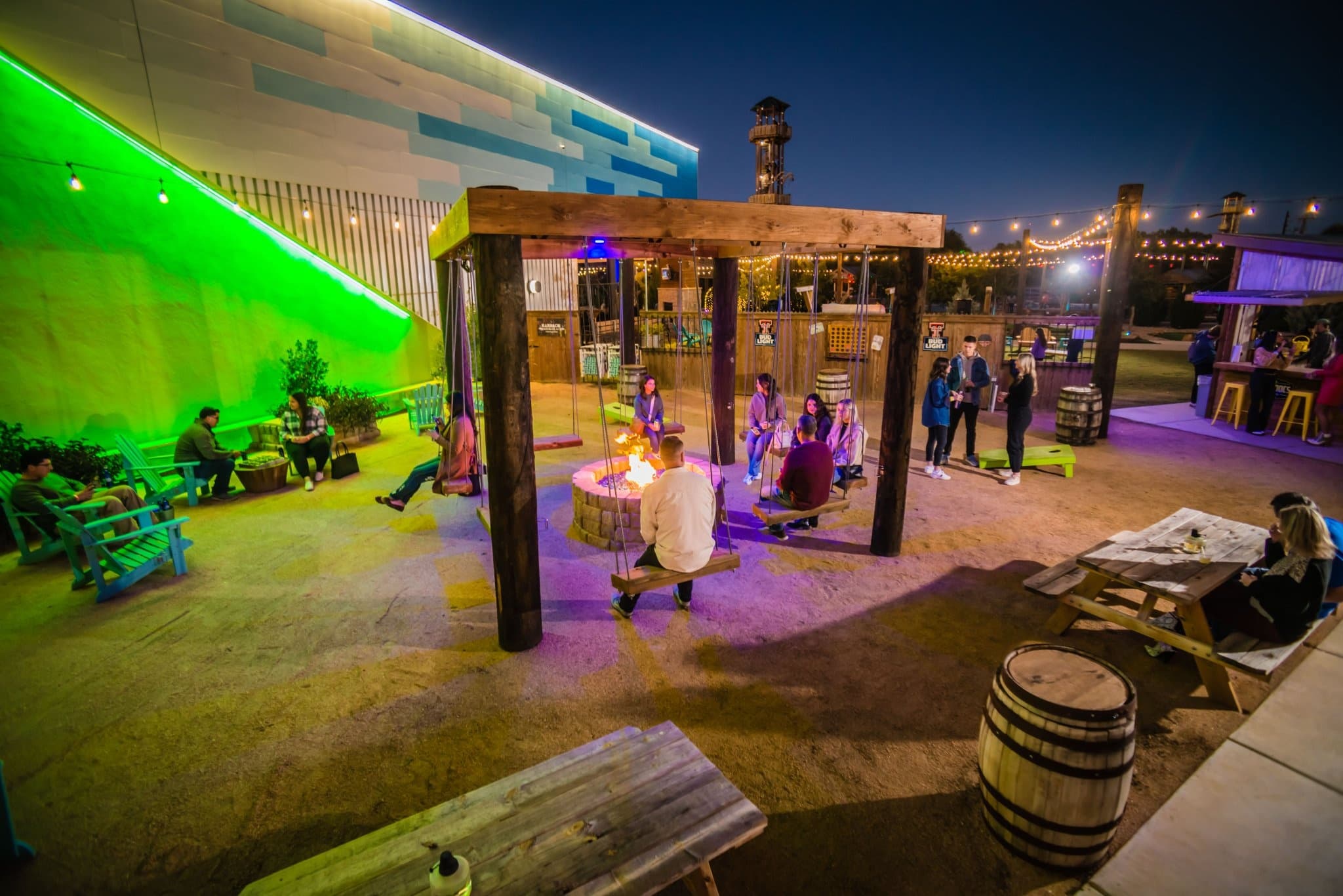 Outdoor Nightlife & Live Music at Adventure Park Lubbock