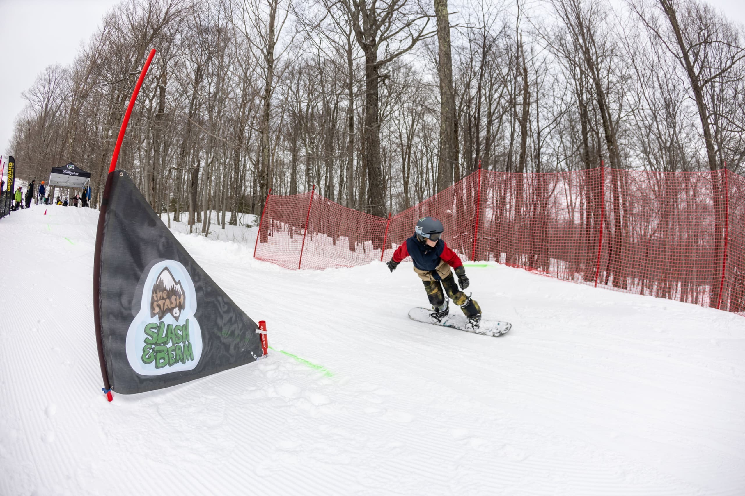 Thrilling Grom Slalom Snowboarding at Killington’s Lil' Stash Terrain Park