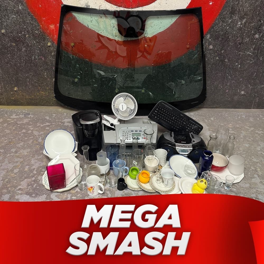 MEGA SMASH at smashglendale — 50-Minute Rage Room Session for Groups and Families