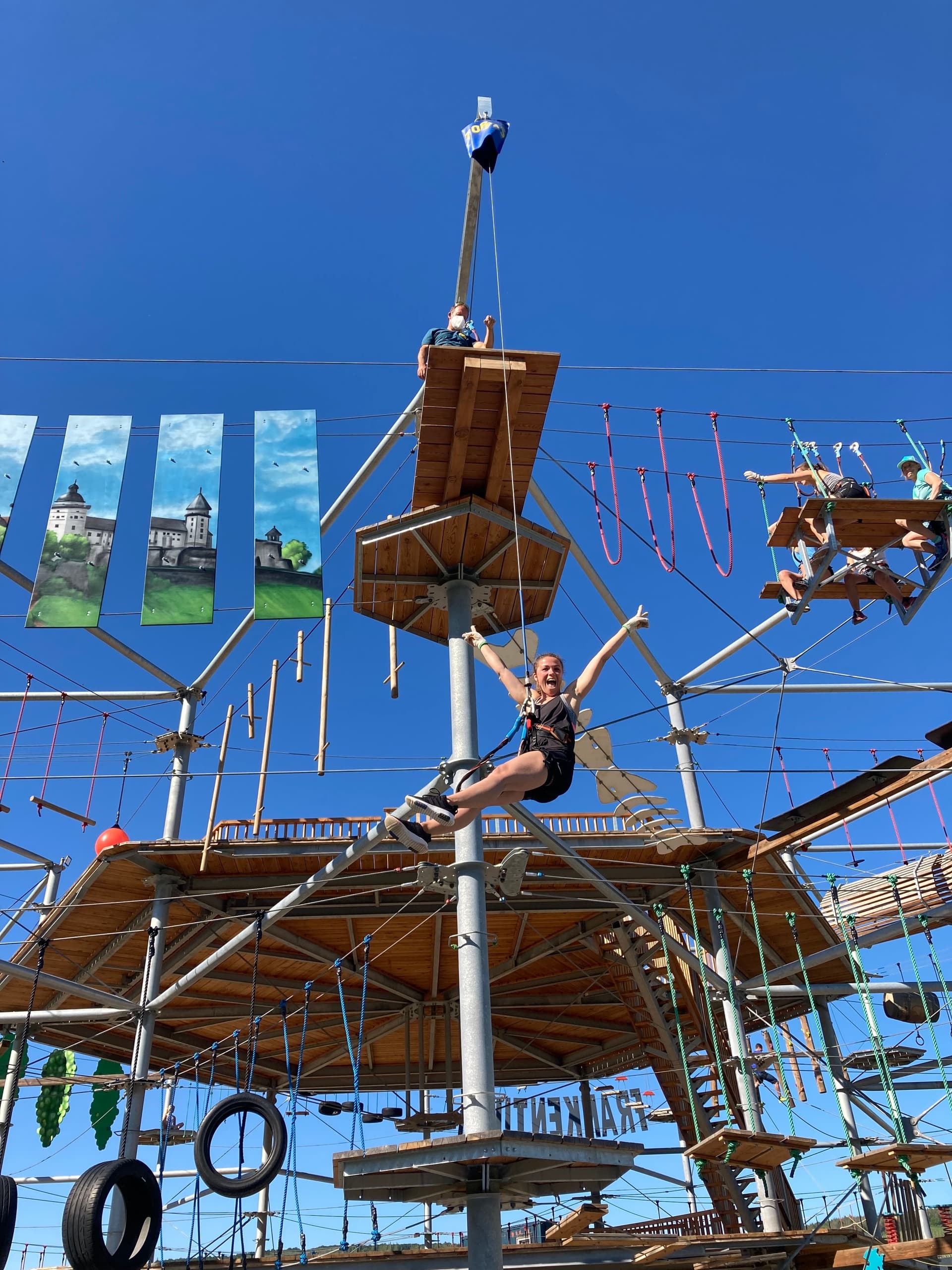 Thrilling High Ropes at Hochseilgarten Frankenturm