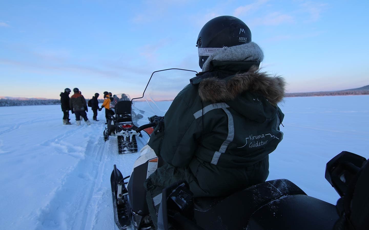 Snowmobile Adventure with Kiruna Guidetur in Lappland