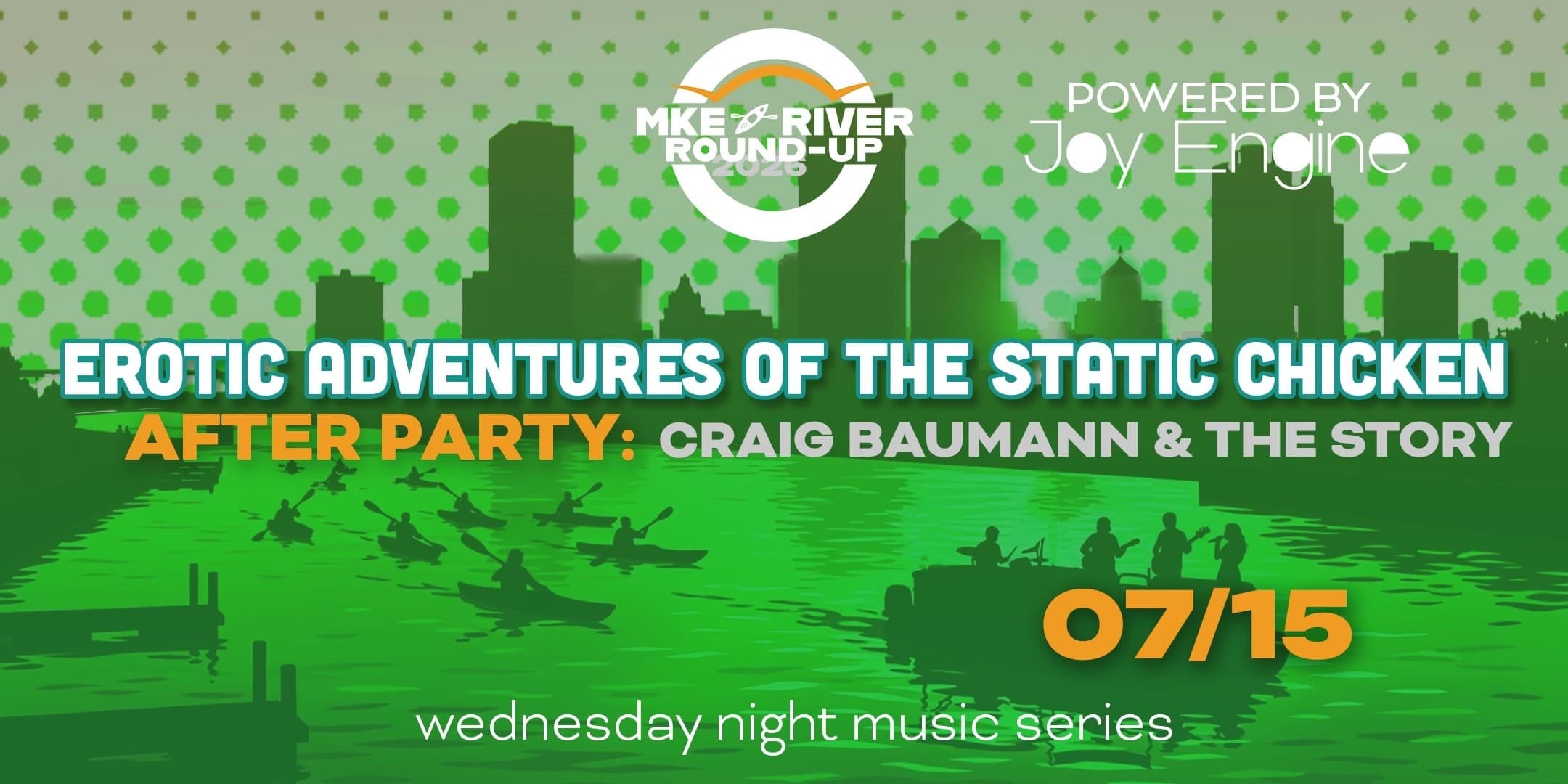 Sunset Kayak Concert on the Milwaukee River: The Static Chicken (MKE River Roundup)