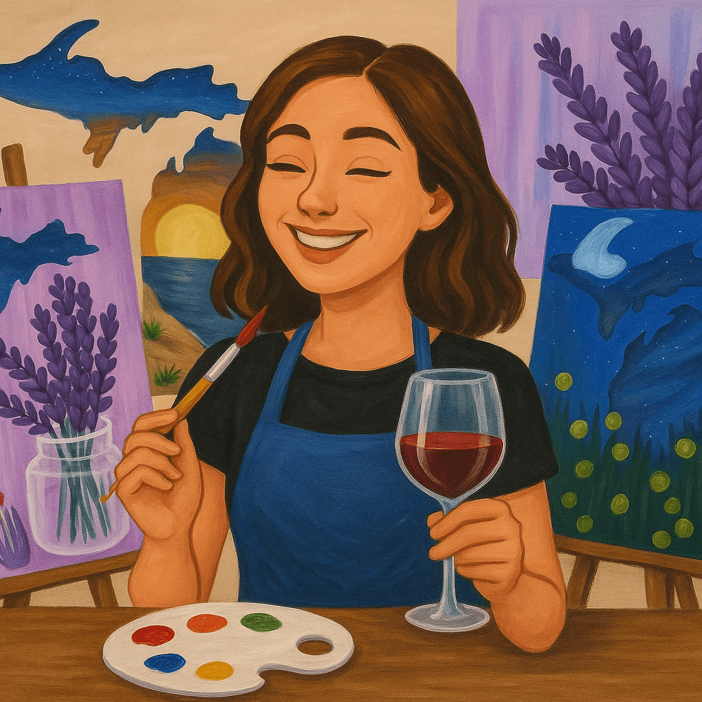 Gaudy Giggles Paint & Sip Night in Boyne City, MI