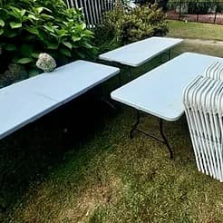 Tents, Tables, Chairs Rental in New Hartford by Take Flight Jump Houses