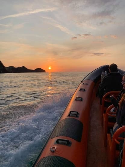 Sunset Safari with Ilfracombe Sea Safari along North Devon Coast