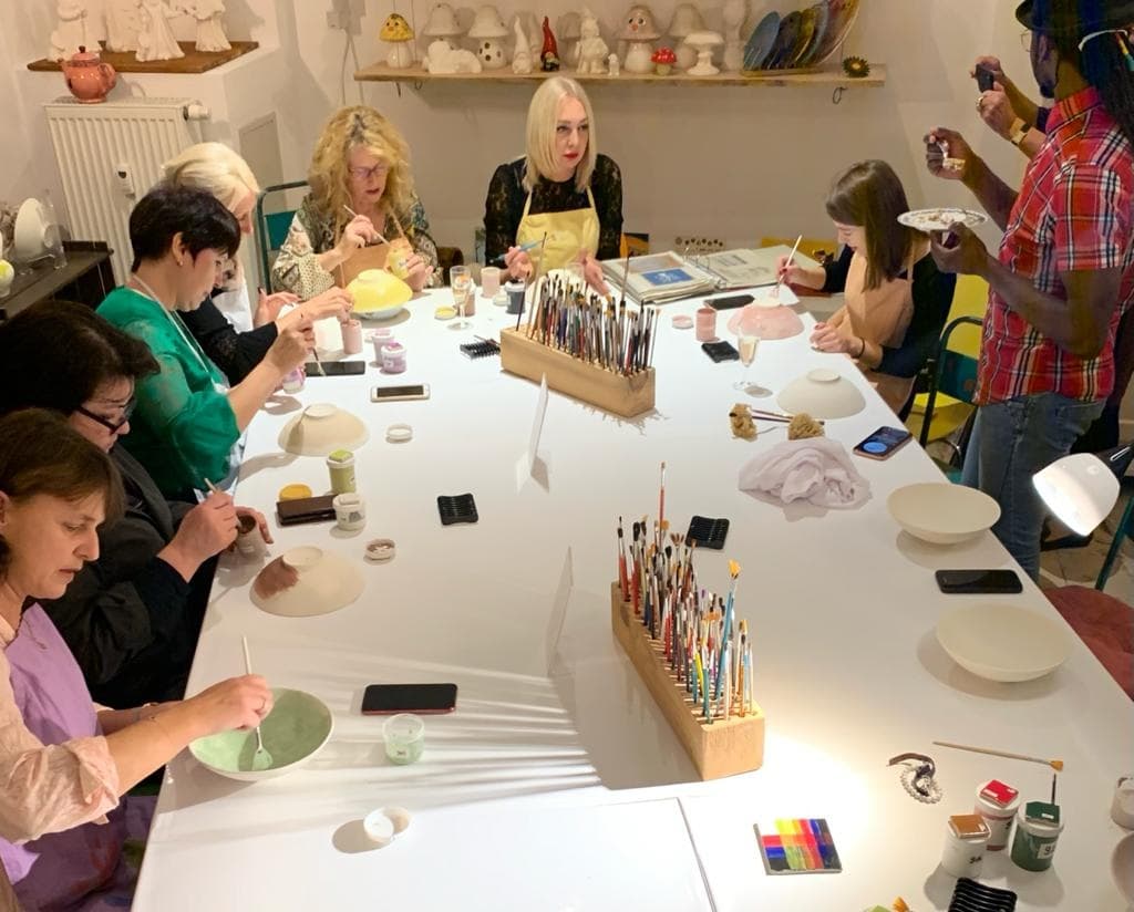 Late Night Paint Session at Color me Keramikmalstudio in Bamberg