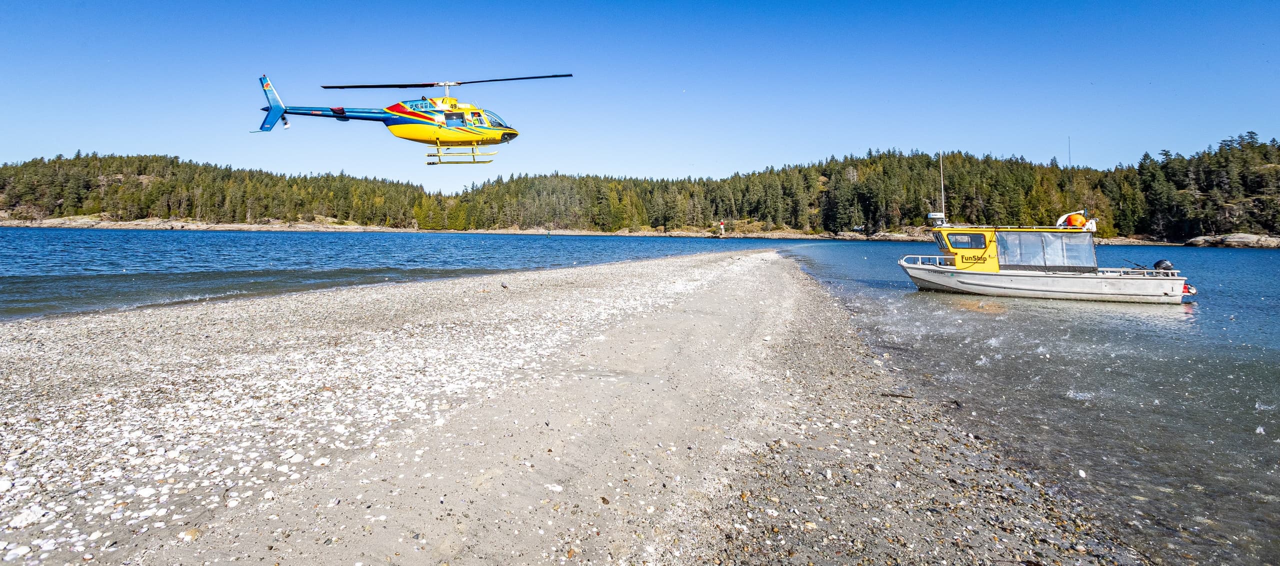 Heli Herring Tour: Comox Herring Spawn Helicopter & Boat Experience photo 4