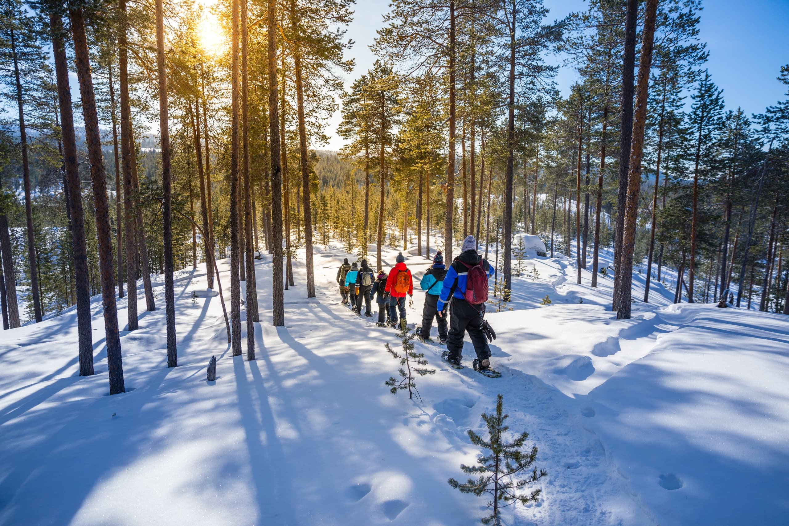 Winter Snowshoeing at Wilderness Hotel Kieppi