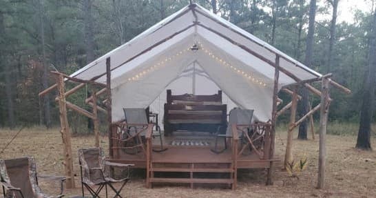 Outdoor Accommodation at Fourche Mountain Adventures Campground