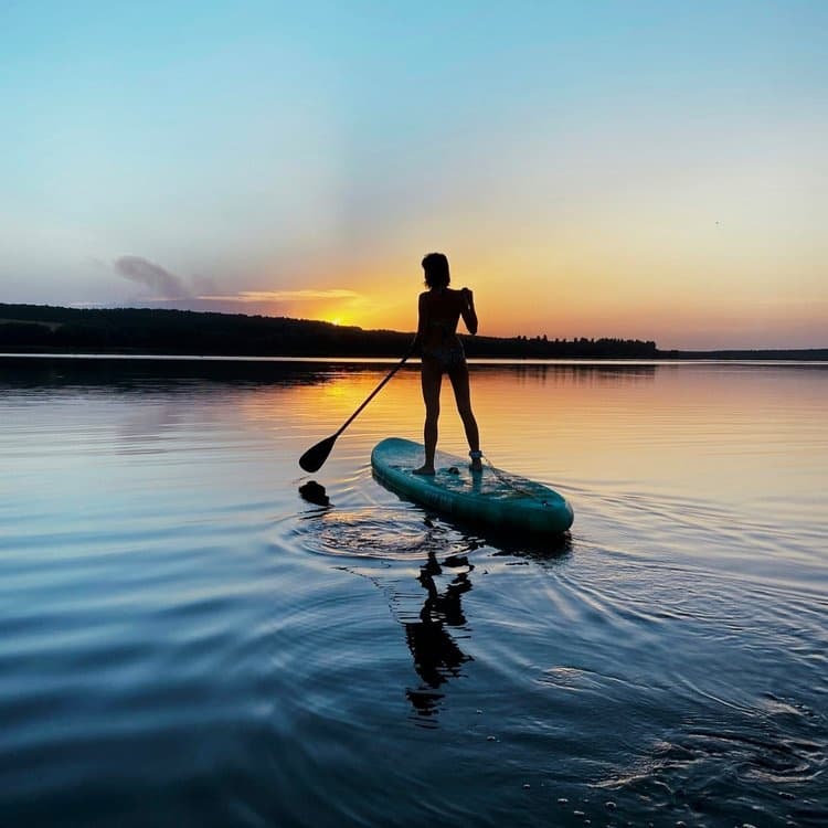 Explore Price Lake: A Scenic Stand-Up Paddleboarding Tour in Boone, NC