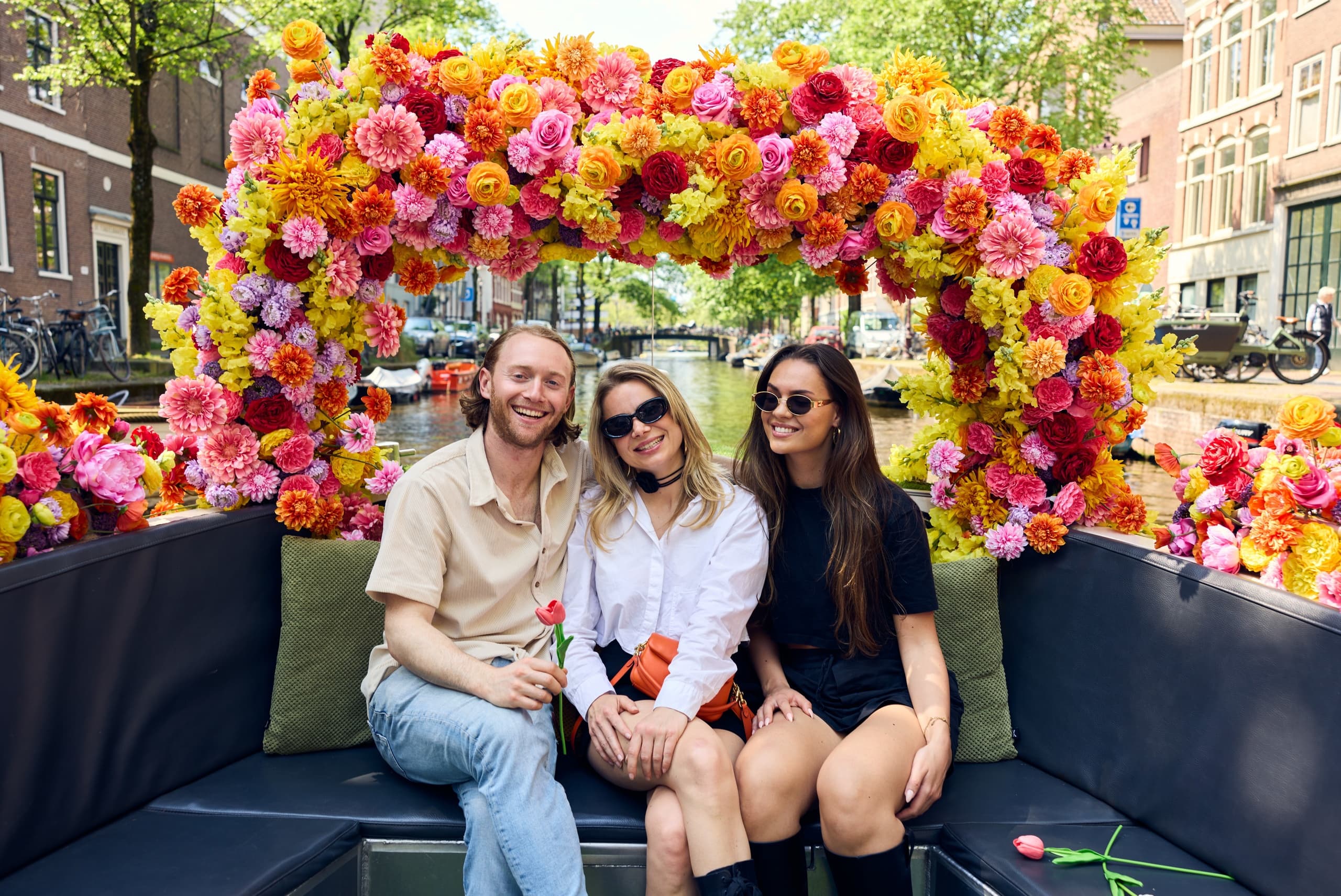 Amsterdam Flower Boat Tour by Starboard Boats BV