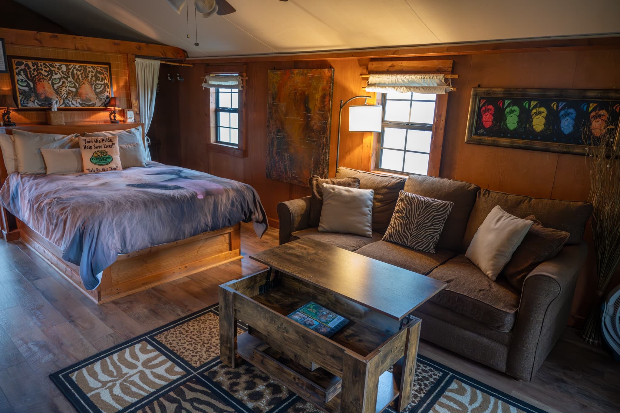 Wildlife & Relaxation at Zulu Lodge in the Ozarks