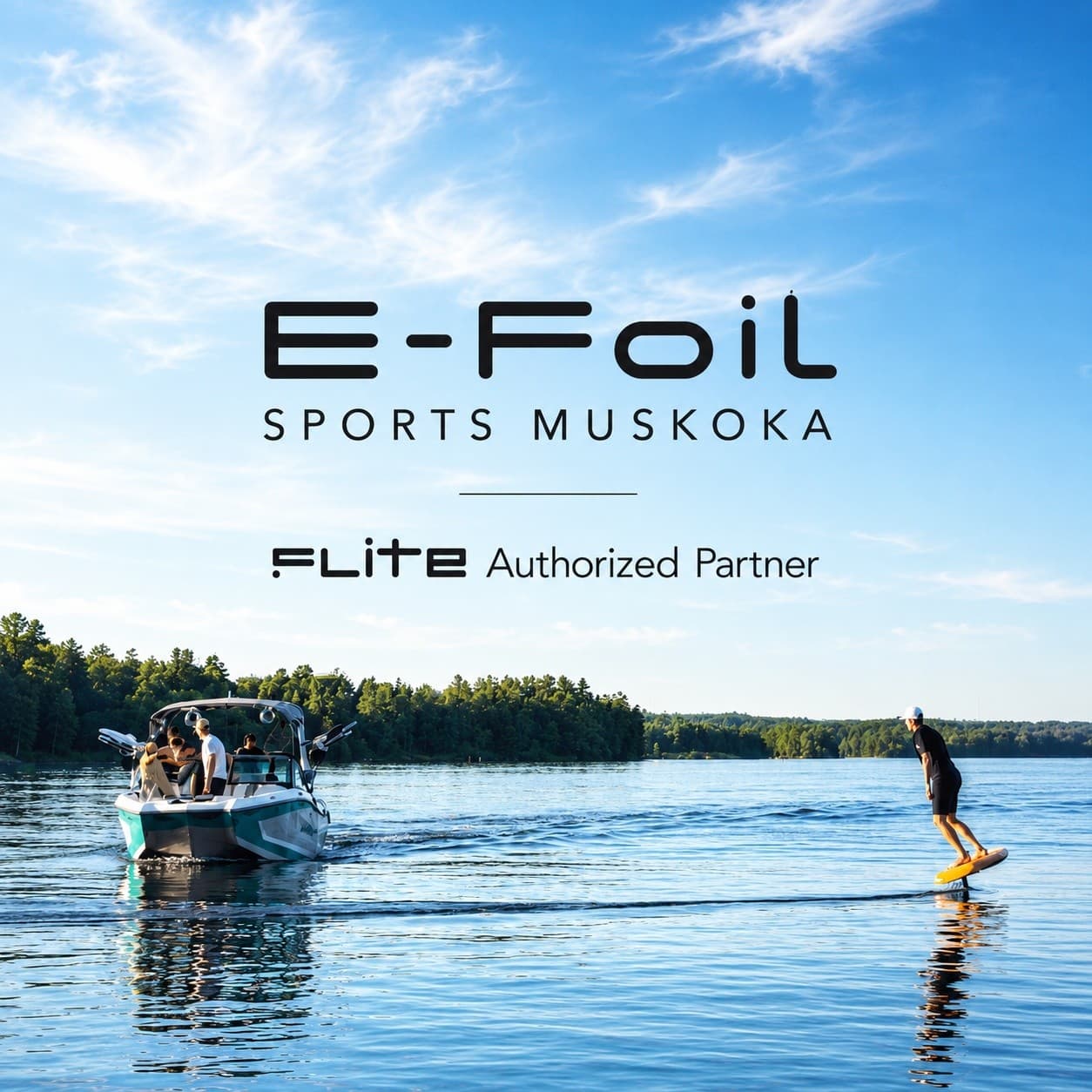 Learning to E-Foil on Lake Rosseau: 2 Hour Flite Lessons in Port Carling
