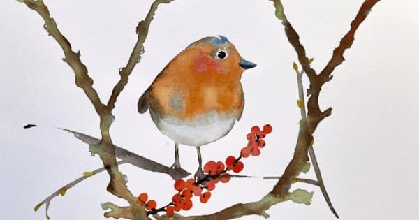 Bird Watercolor Workshop in Koog aan de Zaan — Beginner Aquarel Class with Barbara Guldenaar