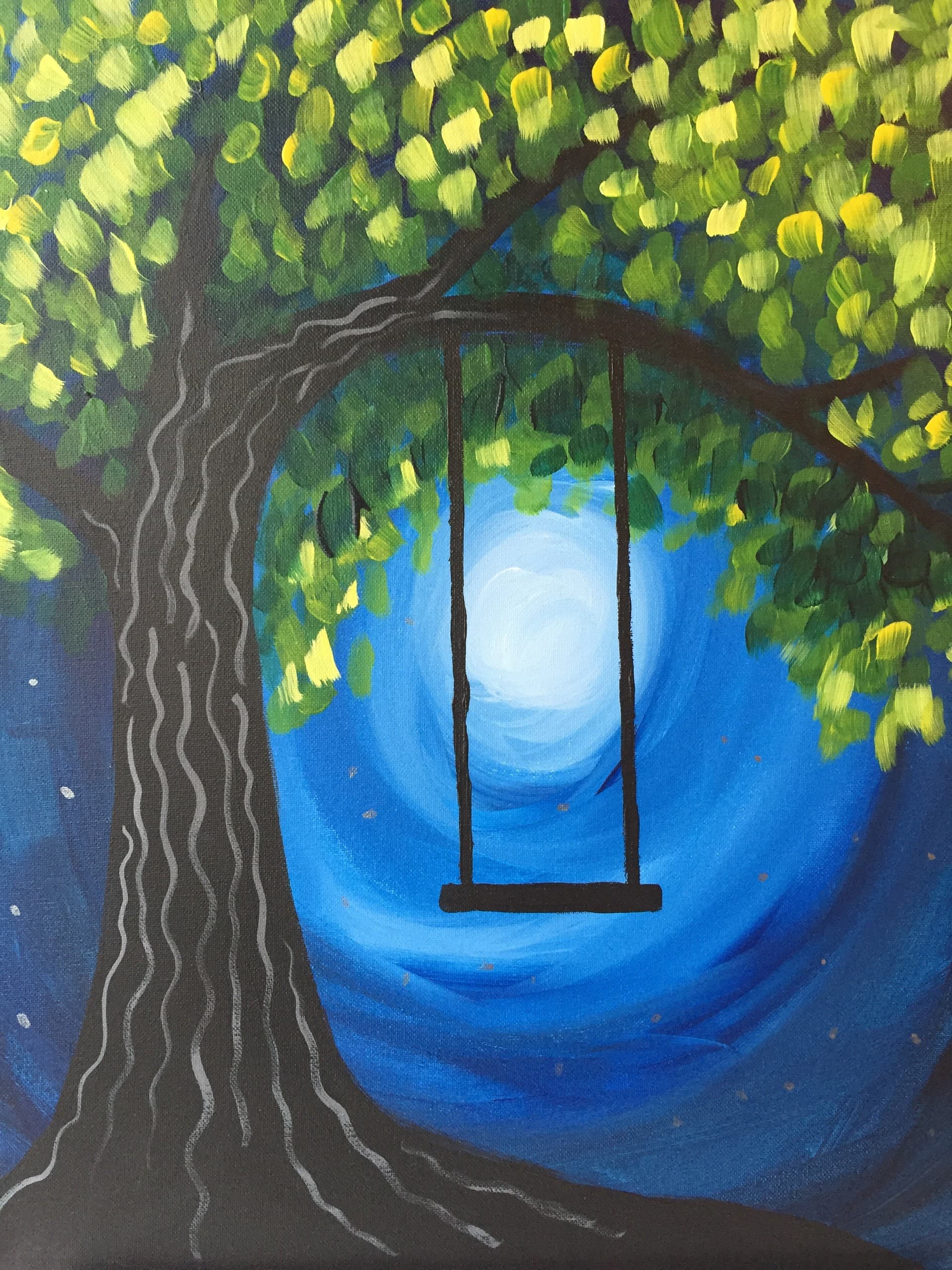 Moonlit Swing Painting Class — Family Art Nights in Woodbury, MN photo 1