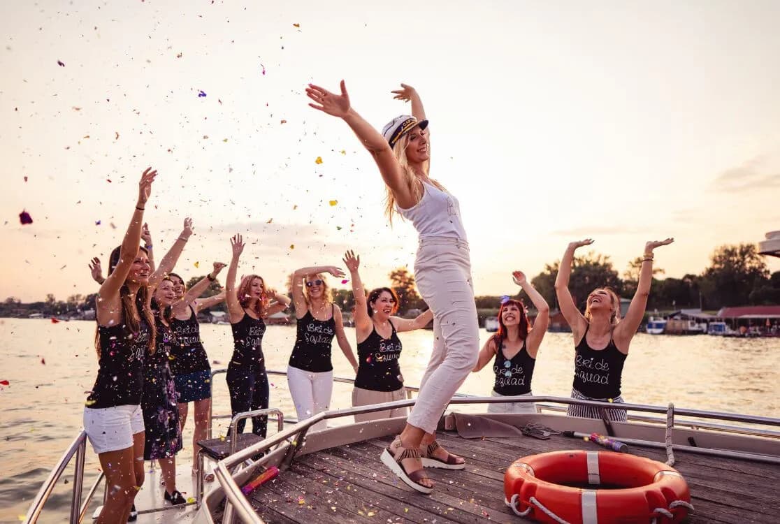 Miami River Private Yacht Bachelorette: The Blushing Bride Experience photo 1