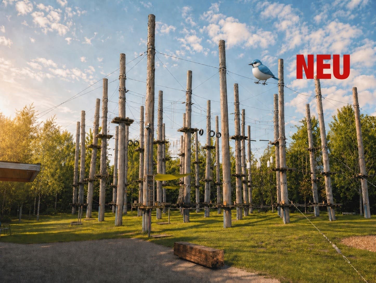 Früher Vogel Hochseilgarten: High-Ropes Adventure in Norderstedt